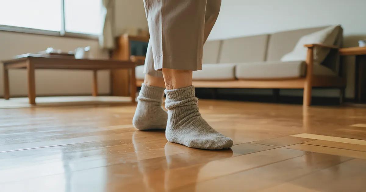 高齢者の滑り止め靴下は逆効果？危ないと言われる理由と転倒しない対策