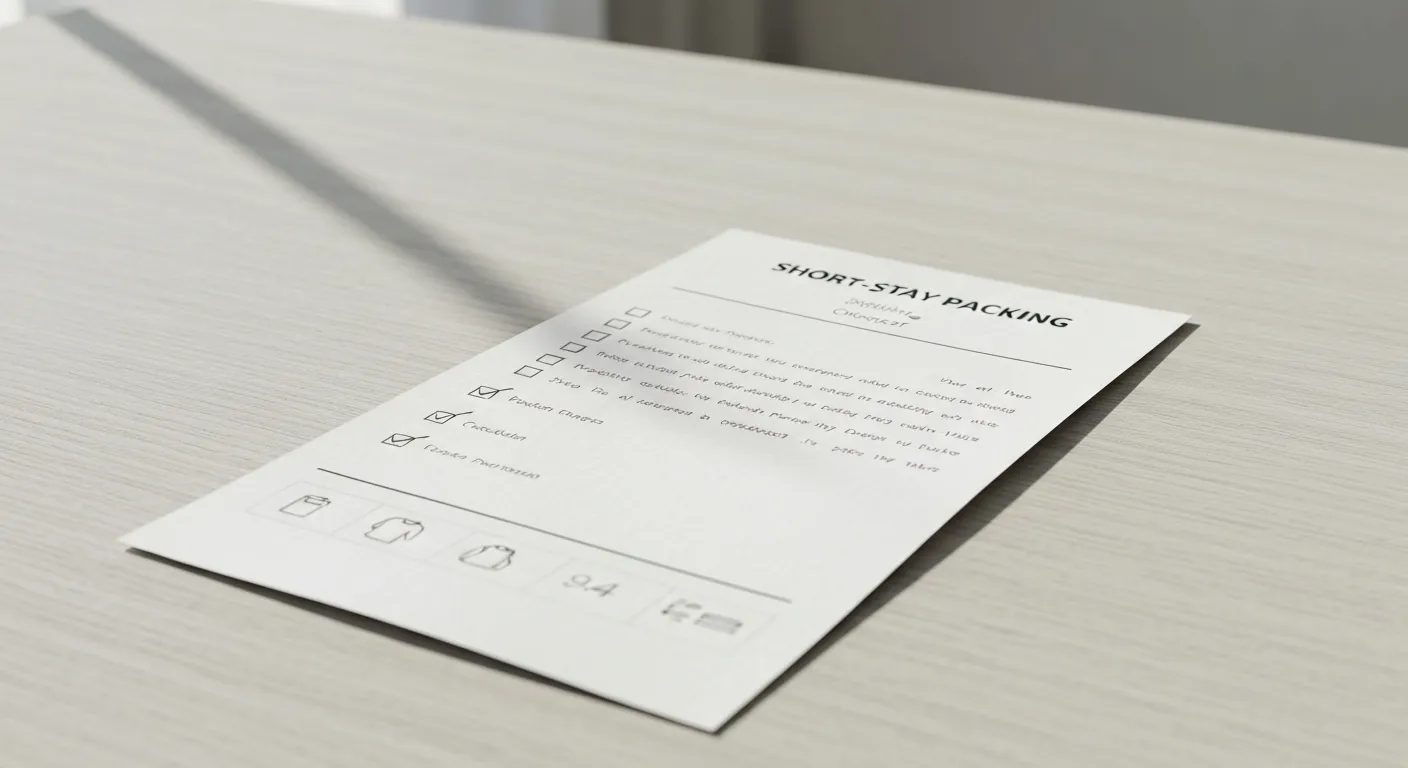 初めてでも安心！ショートステイの持ち物チェックリストと準備のコツ